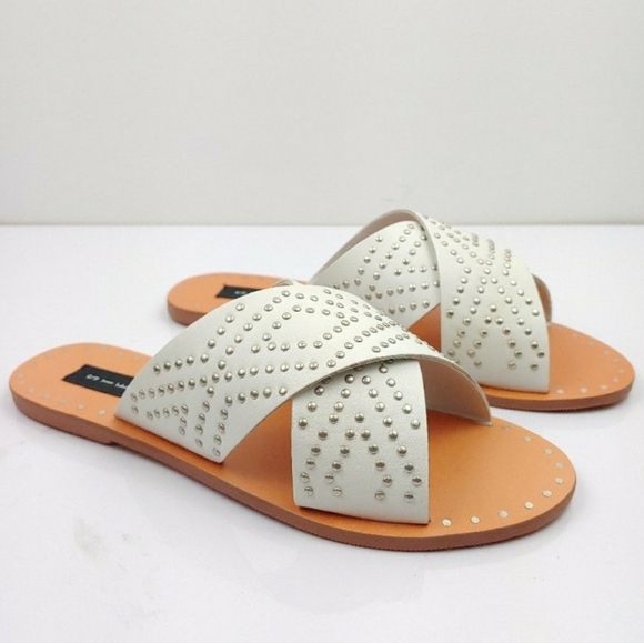 Steven by Steve Madden Studded Leather Slides - Picture 3 of 6